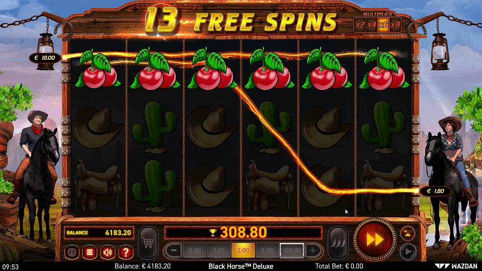 Black Horse Deluxe Free Spins