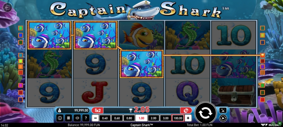 Captain Shark Slot Bonuses