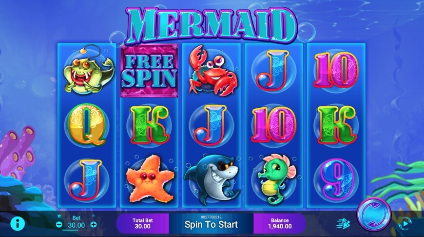 Mermaid Symbols and Payouts