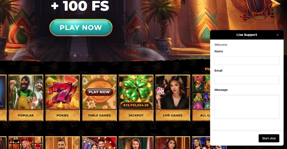AmunRa Casino Customer Support and Contacts
