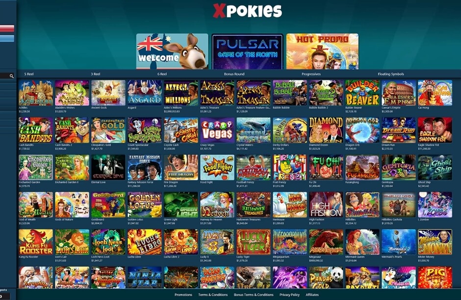 XPokies Online Casino Software and Games