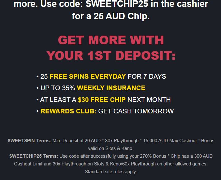 A$25 free chip