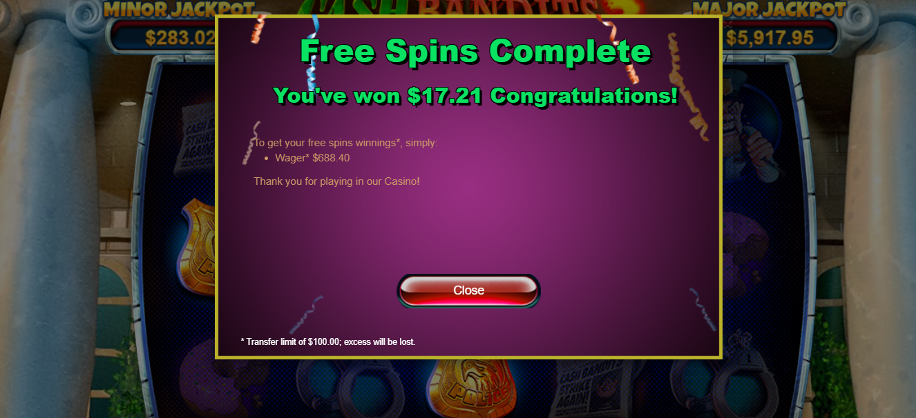 Velvet Spin free spins wagering requirements