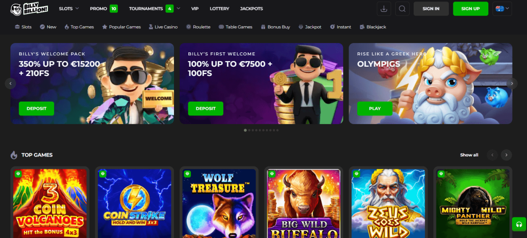 Billy Billion Casino Review Highlight